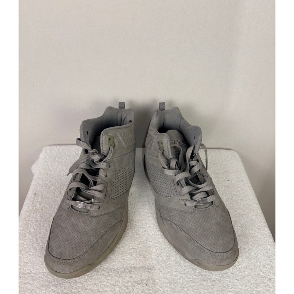 LA Gear Men's Basketball Shoes‎ Grey Suede High Top Sneakers Size 10